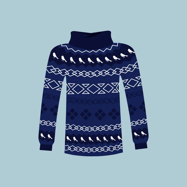 Winter Warm Sweater Handmade, Svitshot, Jumper — Stockvector