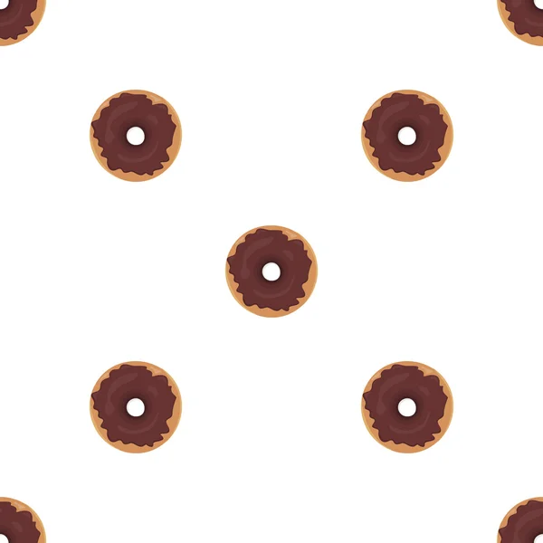 Donut patrón de textura de fondo sin costuras — Archivo Imágenes Vectoriales