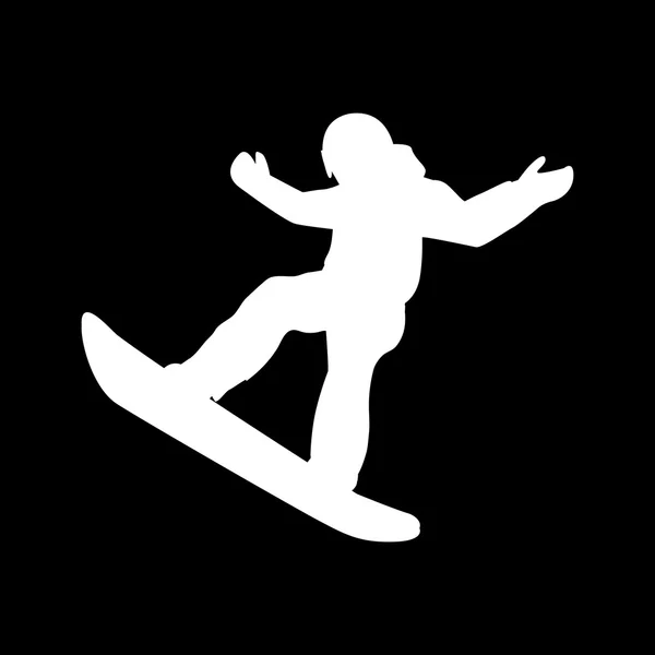 Extrémní Sport Snowboard Design — Stockový vektor