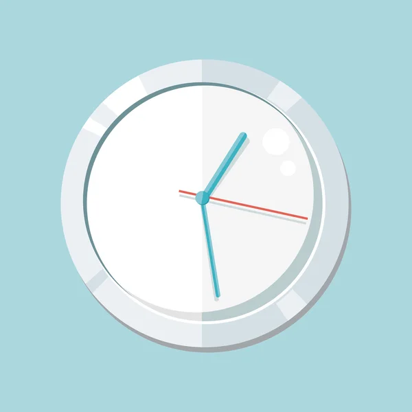 Clock Logo Icon Isolated. Watch Object — Stockvector