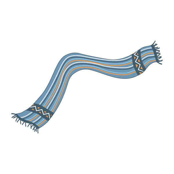 Полосатый шарф изолированный — стоковый вектор