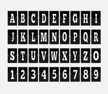 Scoreboard Alphabet and Set of Figures