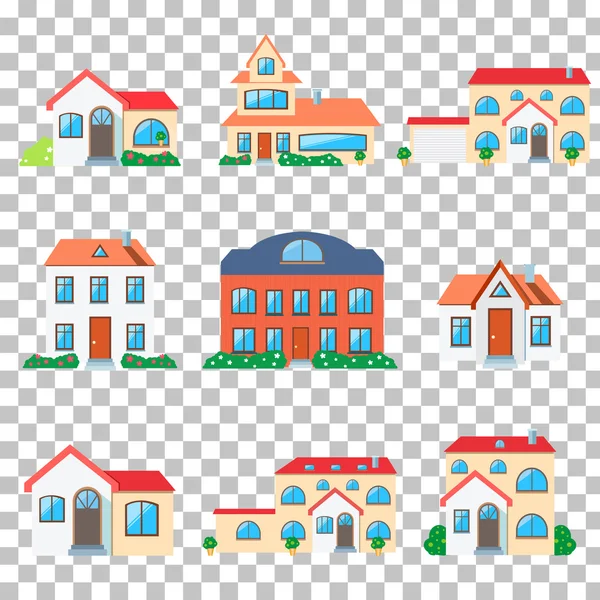 Huis huis huis pictogram — Stockvector