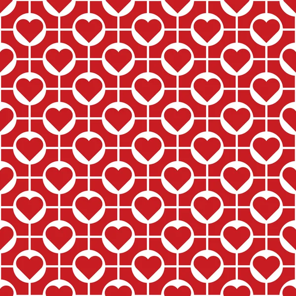 Bezešvé srdce Pattern. Ideální pro den svatého Valentýna balicí papír. — Stockový vektor