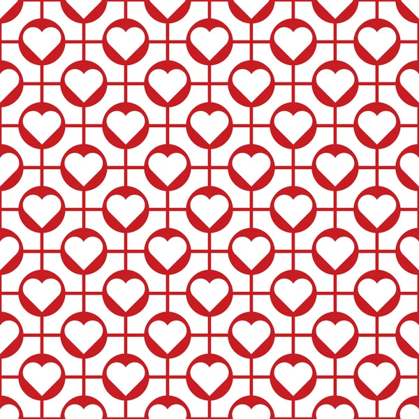 Seamless Heart Pattern. Ideal for Valentine's Day Wrapping Paper. — Stock Vector