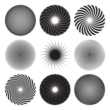 Spiral ve Swirls optik sanat topluluğu