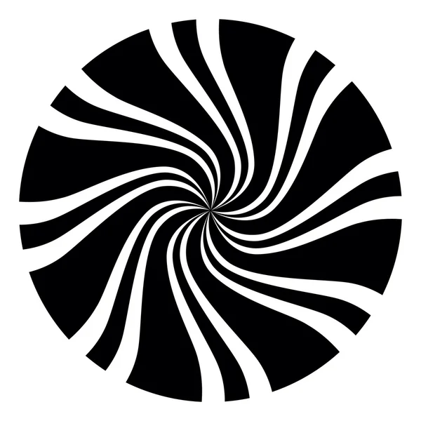 Optical Art Spiral Swirl Pattern. Juga tersedia sebagai bagian dari satu set sembilan spiral . - Stok Vektor