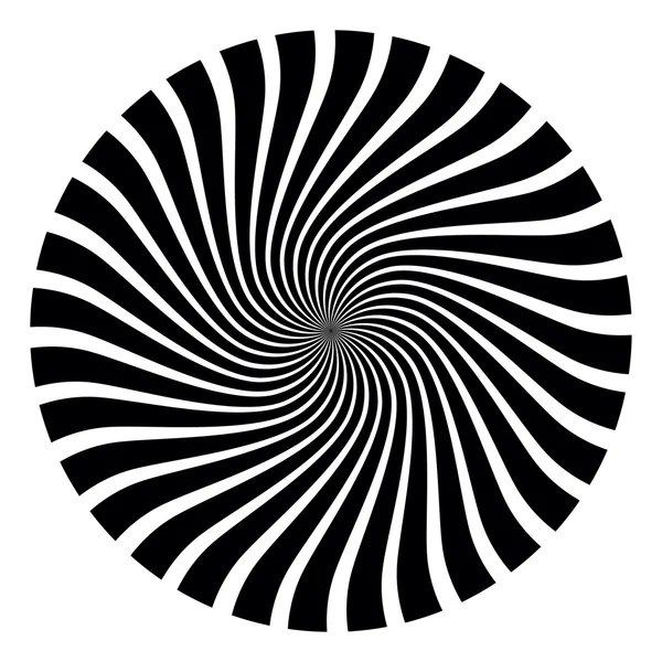 Op Art espiral remolino — Archivo Imágenes Vectoriales