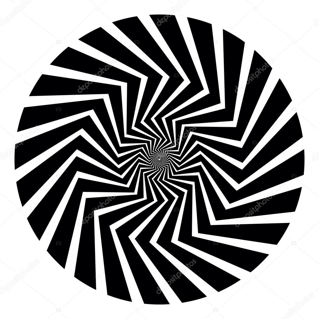 Op Art Spiral Swirl — Stock Vector © raymondgibbs #105822444