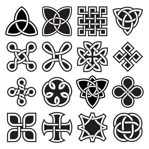 Кельтские узлы в редактируемом векторе
