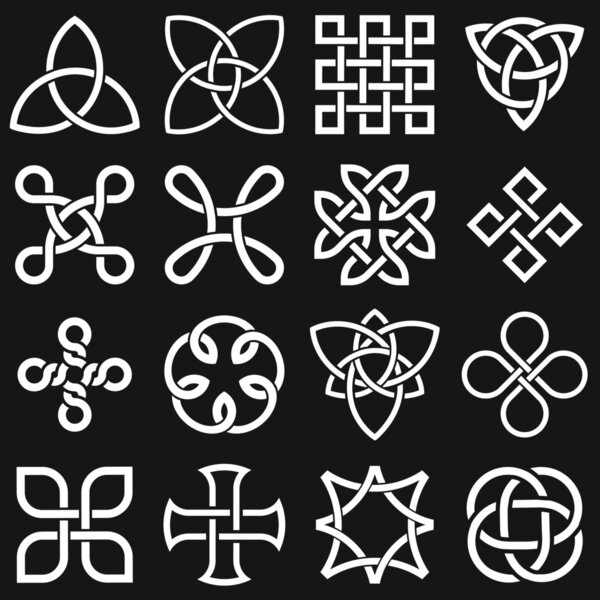 Кельтские узлы в редактируемом векторе
