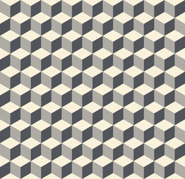 Texture de fond sans couture motif cube vintage — Image vectorielle