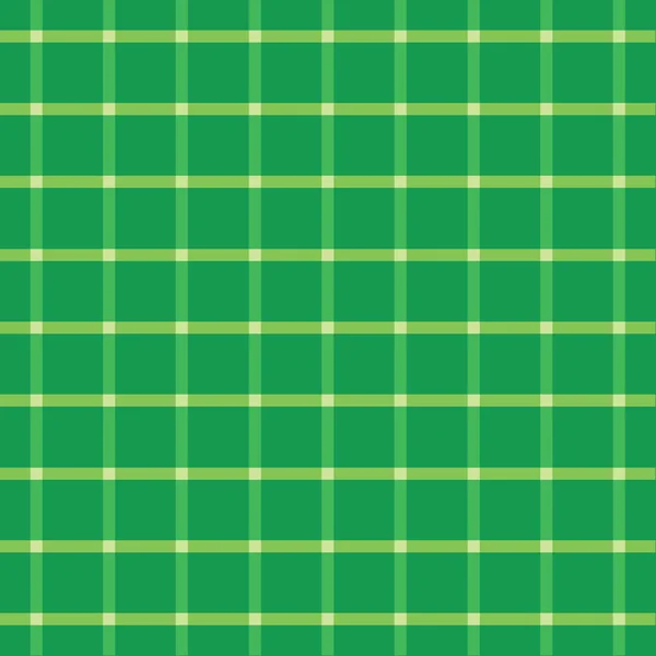 Tessuto a quadri verde senza cuciture Tessuto plaid Texture — Vettoriale Stock