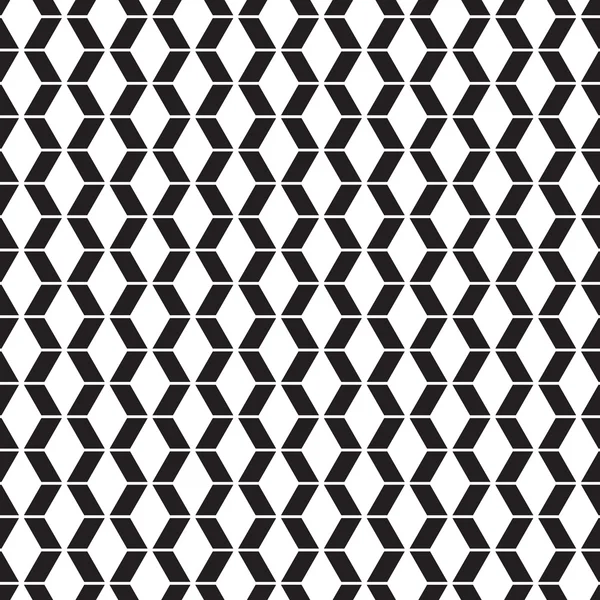 Seamless Geometric Zig Zag Pattern in Black and White — Stock Vector