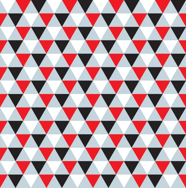 Sorunsuz kırmızı, siyah ve gri üçgen desen