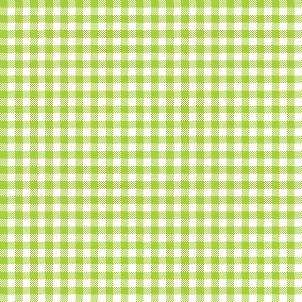 Seamless calce verde Gingham Pattern — Vettoriale Stock