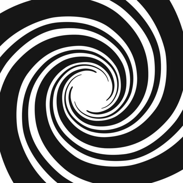 Espiral en blanco y negro . — Archivo Imágenes Vectoriales