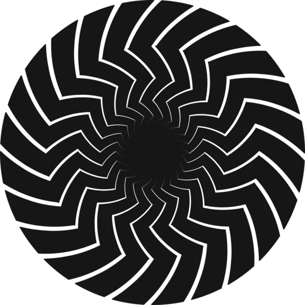 Spiral virvel radiellt mönster bakgrund. — Stock vektor