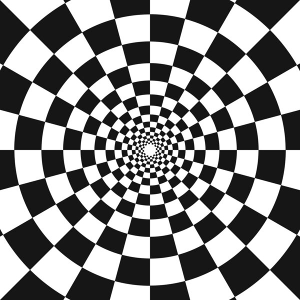 Radial Spiral Swirl Optical Illusion Pattern Background