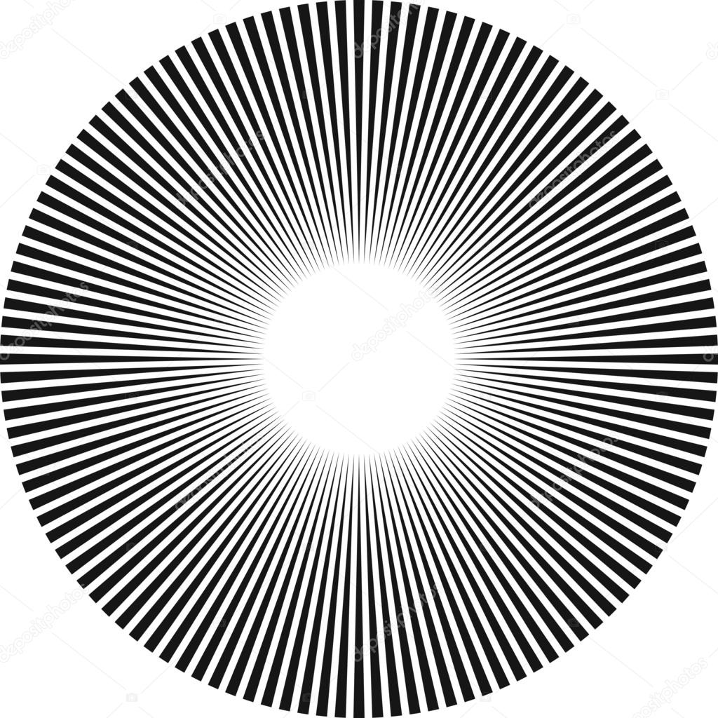 Abstract radial sunburst ray background in vector format.