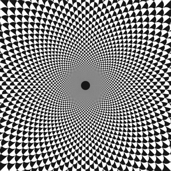 Decorative radial fan pattern