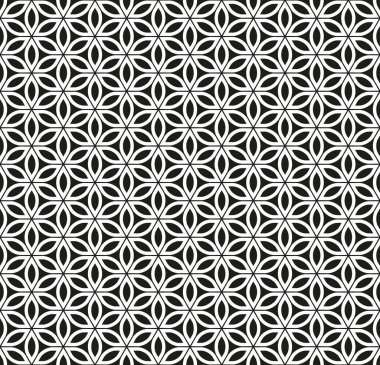 Kusursuz soyut geometrik çiçek deseni.