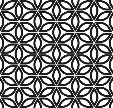 Kusursuz soyut geometrik çiçek deseni.