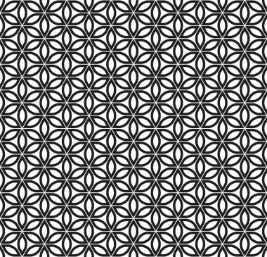 Kusursuz soyut geometrik çiçek deseni.