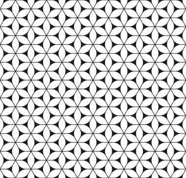 Kusursuz soyut geometrik çiçek deseni.