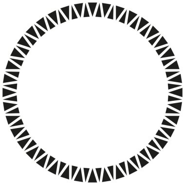 Yuvarlak Afrika sınır çerçeve tasarımı.