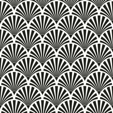 Kusursuz Art Deco güneş patlaması deseni