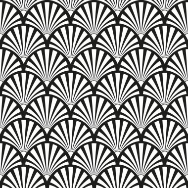 Kusursuz Art Deco güneş patlaması deseni