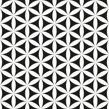 Kusursuz soyut geometrik çember kesişme deseni