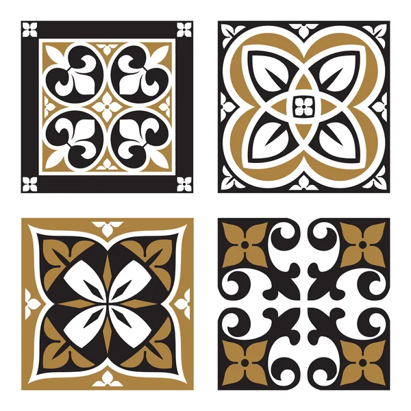 Patrones ornamentales vintage — Archivo Imágenes Vectoriales