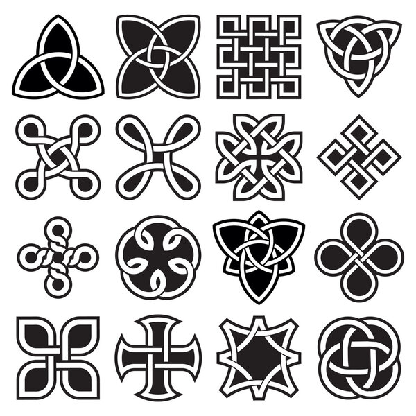 Кельтские узлы в редактируемом векторе
