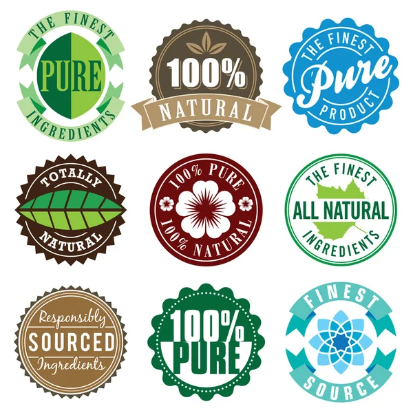 Vektör vintage etiketleri kümesi