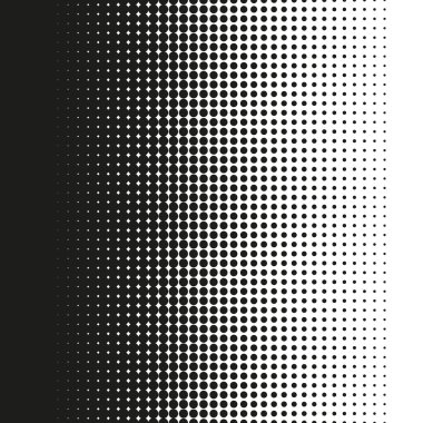 Fine halftone dots pattern gradient in vector format clipart