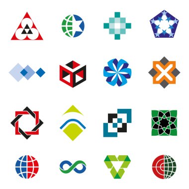 Vektör simgeler Logo sembol seti