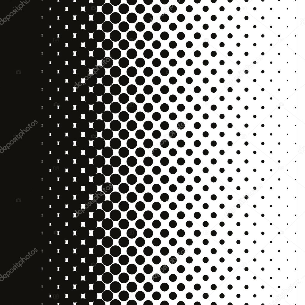 Halftone dots pattern gradient in vector format