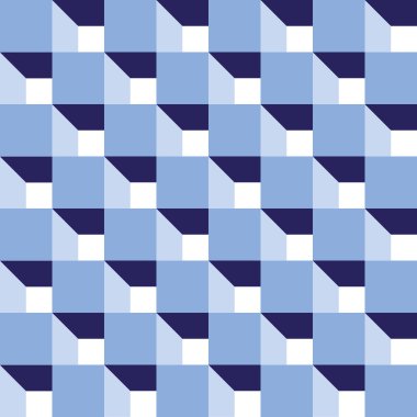 Sorunsuz soyut mavi küp Model arka plan