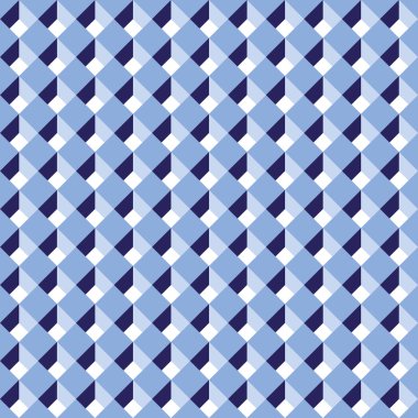 Sorunsuz çapraz mavi soyut küp Model arka plan