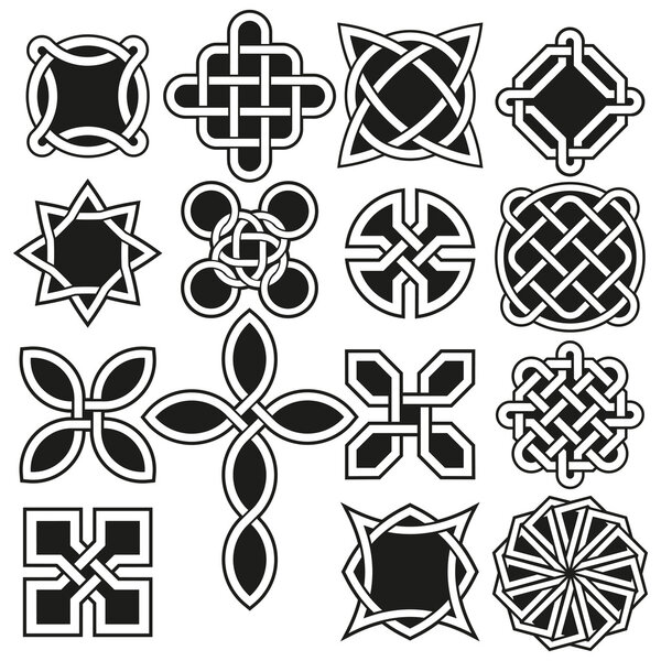 Кельтские узлы в редактируемом векторе
