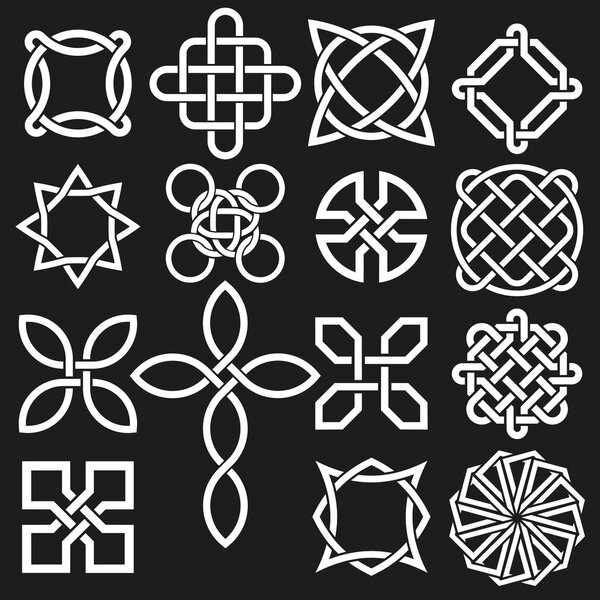 Кельтские узлы в редактируемом векторе
