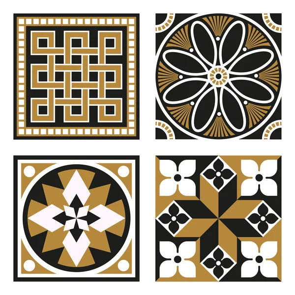 Collection of Vintage Ornamental Patterns — Stockvector