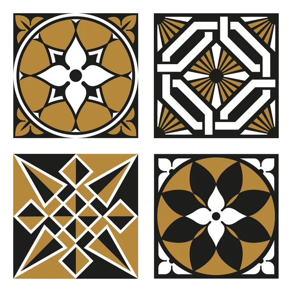 Collection of Vintage Ornamental Patterns — Stockvector