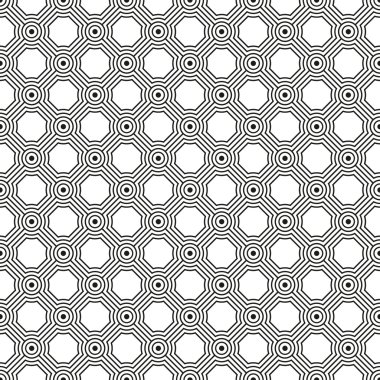 Seamless diagonal art deco circle link pattern texture background