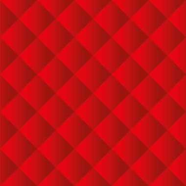 Seamless red padded upholstery vector pattern texture