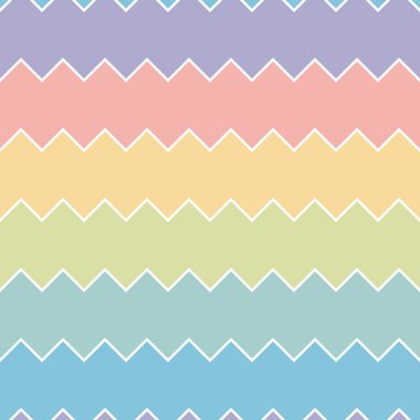 Sorunsuz gökkuşağı çok renkli testere dişi zikzak desen arka plan