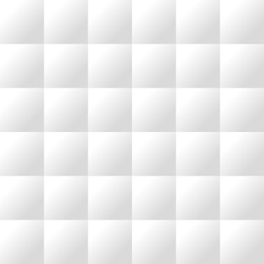 Seamless white padded upholstery vector pattern texture