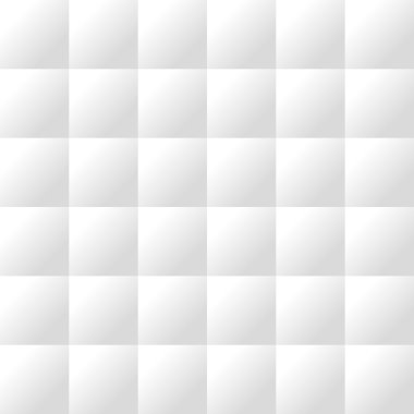 Seamless white padded upholstery vector pattern texture clipart